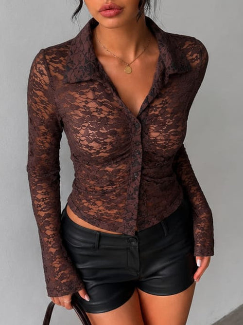 CAMISA ENCAJE FINO (CF424)