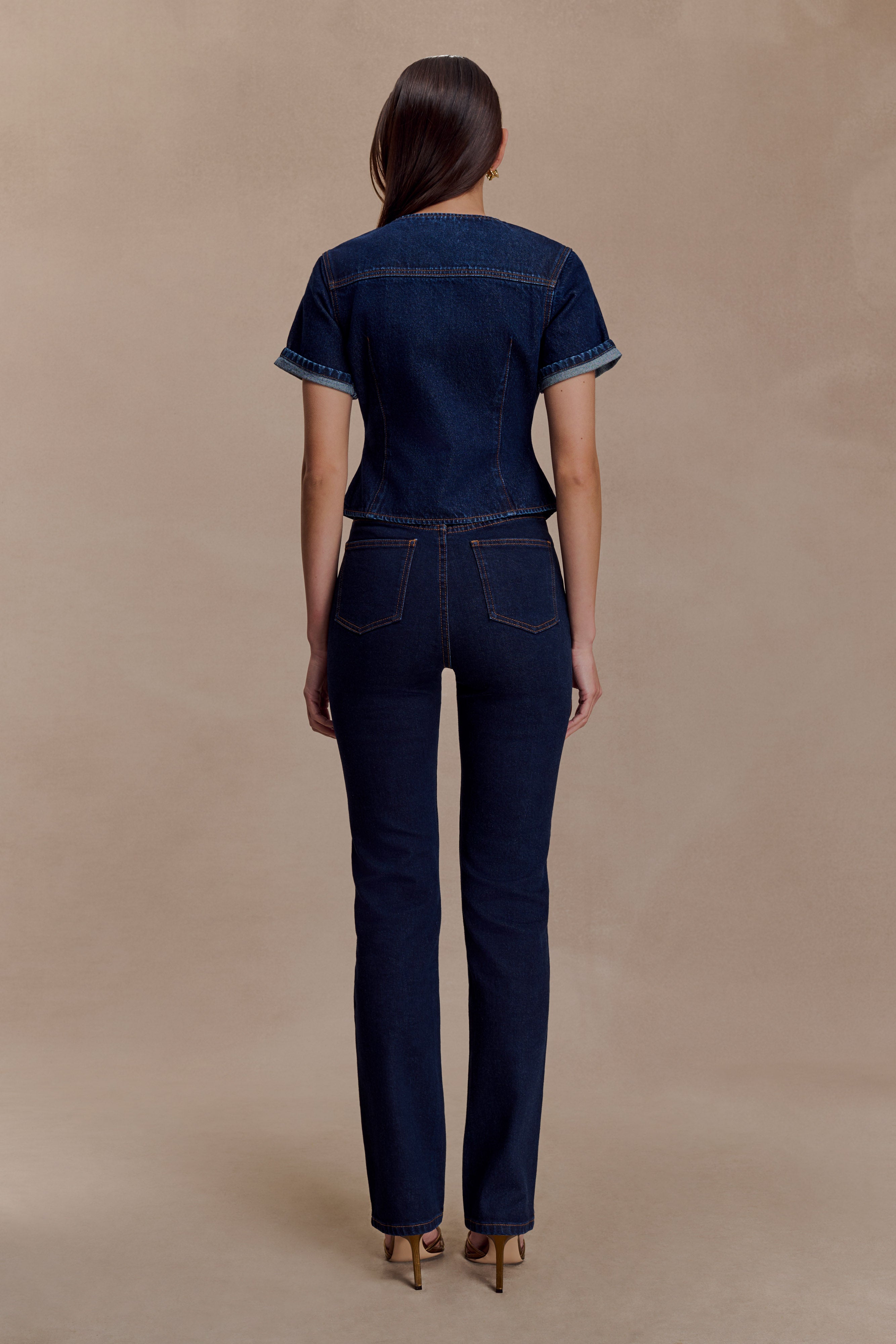 Janessa Skinny Denim Jeans- Indigo Blue
