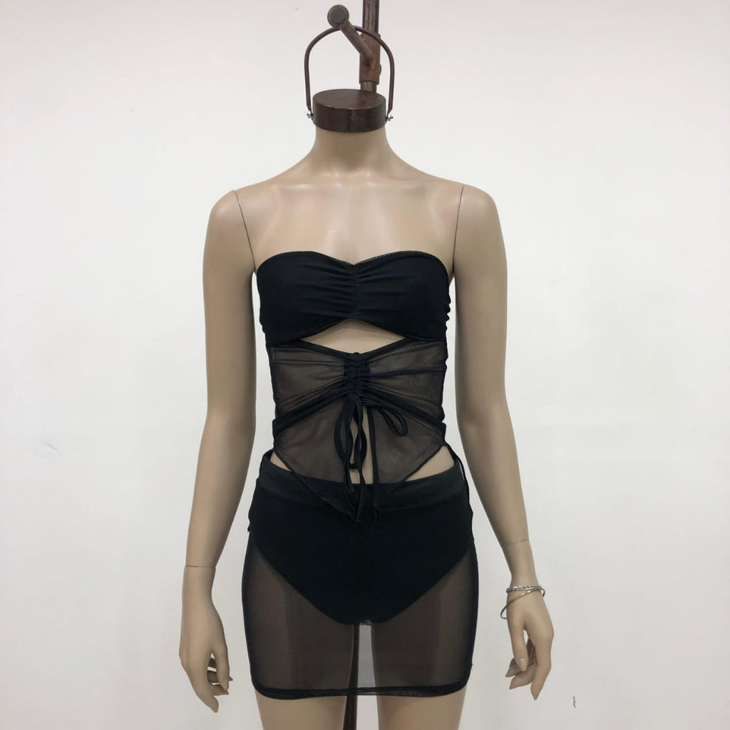 STRAPLESS TULL